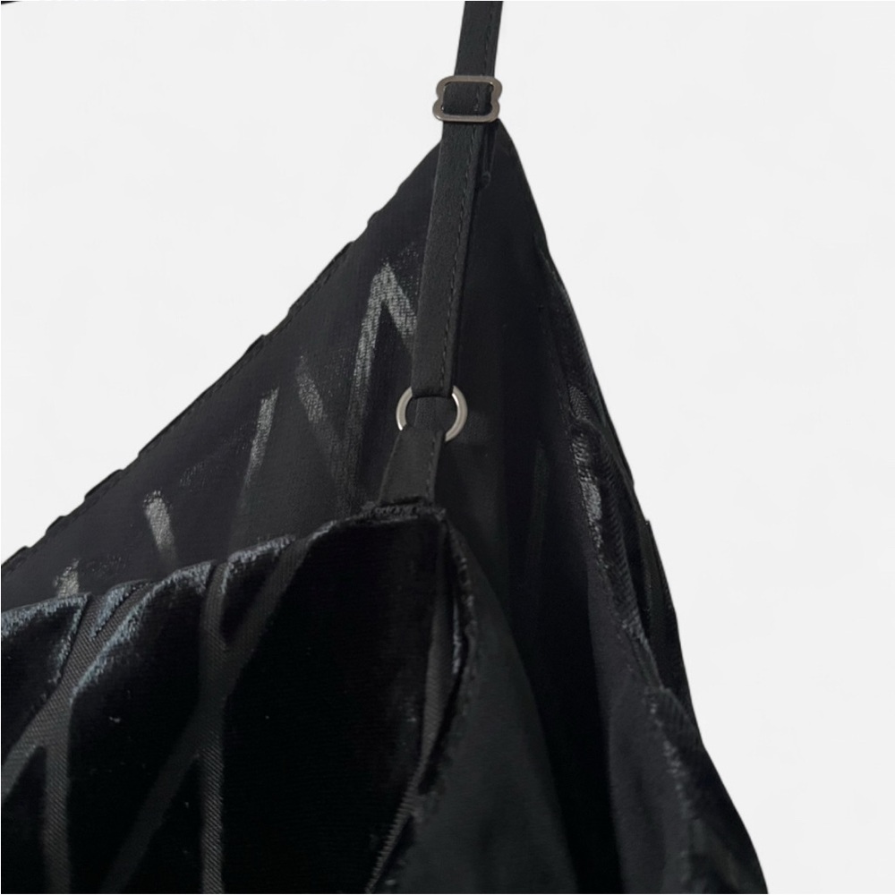 Ann Taylor Black Velvet Diamond-Texture Tank Size M Elegant Layering Top - Picture 8 of 9